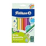 Pelikan Buntstifte 12er dreieckig dick und weich