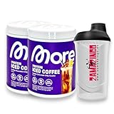 More Protein Iced Coffee Vanilla Chocolate Chip Cookie 300g (2er Pack) + Gratis Zama4zingo Shaker 600ml (2er Pack + Gratis Shaker, Vanilla Chocolate Chip Cookie)