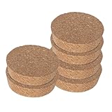 Gadpiparty 6 Stück Teiliges Korkdeckel für Glasvasen Dichter Verschluss Dekorativ Glatt Vielseitig für Hydroponik und Pflanzentöpfe Ersatzkorken für Blumenvase Umweltfreundlich