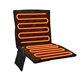 Beheizter Stadionsitz, Faltbares Tragebar Beheiztes Sitzkissen, USB Heizkissen für Campingstühle, 40x40cmx2cm Elektrisch Beheizbare Wärmekissen mit 3 Heizstufen, Wärmesitzbezug für Zuhause Büro