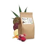 SANUUS PFERDESTARK Bio Hanf Karotte & Rote Beete Mash Pferdefutter getreidefrei 3kg - Verdauungsfördernd frei von Getreide und Weizenkleie mit Bio Hanfschrot & vitalstoffreichen Rote Beete Würfel