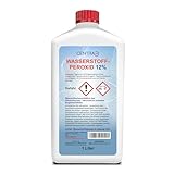 Centra24 Wasserstoffperoxid 12%, 1 Liter, Immer Frisch, technisch, Oxydator im Teich, Aquarium, Reinigung, Bleichen, Beizen, stabilisiert