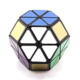 Yealvin Hortensien-Zauberwürfel, schwarz, 8-Achsen, Oktaeder, kreativer Puzzle-Würfel für Gehirnspieler, Puzzle-Spielzeug