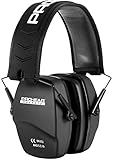 PROHEAR 016 Schiessen Gehörschutz Lärmschutz Kopfhörer für Schießsport, Ohrenshcutz für Erwachsene, Kapselgehörschutz für Jagd, SNR28dB, Schwarz