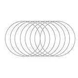 Metallring 20 cm, 8 Stück Edelstahl Traumfänger Ringe, DIY Silber Deko Ring für Floral Hoop, Hochzeitskranz, Floristik, Wandbehang