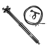Fahrrad Dropper Sattelstütze, 30,9/31,6mm MTB Hydraulische Erwachsene Teleskopsattelstütze, Interne Zugführung Dropper Post für E-Bike/Rennrad, 100/125 mm Federweg, 395mm /345mm Längen