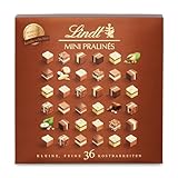 Lindt Schokolade - Nougat Mini Pralinés | 165 g | -Schachtel mit 36 Pralinen in 9 ausgewählten, exquisiten | Pralinengeschenk | Schokoladengeschenk | 1er Pack