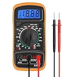 Digital Multimeter 2000 Zähler Voltmeter Mit LCD, Voltmeter Batterietester Spannungsprüfer, Manuell Range, Misst Strom AC DC Spannung Widerstand Durchgang Dioden