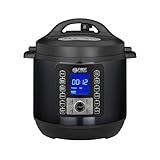 TZS First Austria - Elektro Schnellkochtopf 6L - 12 Auto-Programme - Multikocher 1000W Multicooker als Reiskocher, Dampfgarer, Crock Pot etc. - Elektrischer Multivarka Druckkochtopf inkl. Rezeptheft