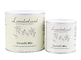 Lunderland Darmfit-Mix | 60 g | Ergänzungsfuttermittel für Hunde und Katzen | Stärkung der natürlichen Abwehr der Darmschleimhaut | Flohsamenschalen, Löwenzahnwurzel und Salbei