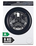 Haier I-PRO SERIE 3 HW81-NBP14939 I Frontlader Waschmaschine 8kg I Washing Machine mit A-Effizienz, 1.400 U/Min. & sparsamem Inverter-Motor I Inkl. Dampfprogrammen, Mengenautomatik & Refresh-Programm