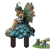 Feenfiguren, Gartenfeen, Dekoration für Feengarten, Feengarten, Gartenzubehör, Gartenzwerge, Zaunfigur