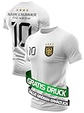 DE FANSHOP Deutschland Trikot Herren Jungen Kinder EM 2024 Fußball Trikot Personalisiert mit eigenem Namen Fussball Geschenke für Nationalmannschaft Fans