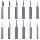 12 StüCk 900 M LöTspitzen,LöTkolben Spitzen,Universal LöTspitze,Bleifreies Material,LöTstation,Ersatz SchweißGeräTezubehöR LöTkolben Spitze,Anwendbar Ersa LöTspitze,Hakko,Yihua,Atten Usw Kompatibel