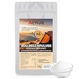 GOLDEN PEANUT ACTIVE Vollmilchpulver sprühgetrocknet 2 kg Instant Trockenmilch Pulver Camping Reise