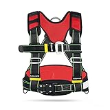 Sicherheitsgurte， Sicherheitsgurt for Arbeiten in der Höhe, Sicherheitsseil, Absturzsicherung, Halbkörper-Klettergurt, Dach/Rot/D(Red,A)