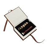 OSALADI 6Stücke Teiliges Wachsstempelsiegel mit Kupferdichtungen und Holzgriff DIY Projekte Einladungen Scrapbooking und Besondere Anlässe