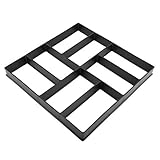 Phefop Steinform, Wiederverwendbare Pflasterform aus PP-Kunststoff für Gartenwege, Erstellen Sie Stilvolle Trittsteine ​​mit Geometrischem Muster für Rasen und Terrassen