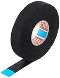 TESA Gewebeband PET-Vlies 51608 Isolierband für Kabelbäume Baumwolle Klebeband (19mm x 25m), 25 m