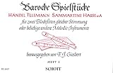 Barocke Spielstücke.Bd.1: von Händel, Telemann, Sammartini, Hasse u.a.. Band 1. 2 Blockflöten (SS/AA/AT/TT) oder andere Melodie-Instrumente. Spielpartitur.