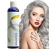 Intensiv-Silber-Shampoo, Purple Toning Shampoo, Feuchtigkeitsspendendes Silbershampoo, Anti Gelbstich Tönungs shampoo, Haarshampoo für blondes und graues Haar zur Neutralisation von Gelbstichen