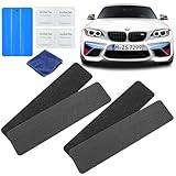 Klett Kennzeichenhalter Nummernschildhalter Rahmenlos 2 Paar - Einfach zu Montieren, Wetterfest - Rahmenlose Kennzeichenhalter Österreich & Deutschland