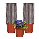 KPYZLBD Anzuchtköpfe 100 Stück, Pflanztopf Plastik 10cm, Grow Töpfe, Pflanzenbau Töpfe Pflanzen, Pflanzliche Saatgutanbau Blumentopf, Häufig für Gemüse, Obst und krautige Pflanzen Universal