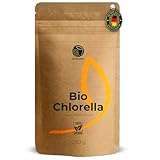 Chlorella Pulver Natur - Chlorophyll Pulver, Unterstützt Immunsystem und Leberfunktion, Erhält die Jugendlichkeit, Vegan, Reich an veganem Protein und Vitaminen, 250g
