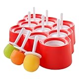 Generic Frozen Ice Pop Maker, Eis am Stiel-Maker-Form | Eis am Stiel-Formen für Kinder-Set,Eiswürfelform, selbstgemachte Eis am Stiel-Formen, Eis am Stiel-Formen mit 9 Gittern für die Küche