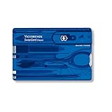 Victorinox Multitool Card, Swiss Card Classic, Taschenmesser in Kreditkartenformat, Multitool-Werkzeug, 10 Funktionen, Spitzklinge, Schere