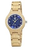 ETT Eco Tech Time Solar Damen Uhr Analog mit Holz Armband ELW-12128-32SET