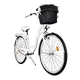 Milord. Komfort Fahrrad mit Korb, Hollandrad, Damenfahrrad, 1-Gang, Weiß, 28 Zoll