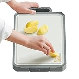 Doppelseitige Küchenbretter – Schneidebrett für Fleisch, rutschfeste Basis für Lebensmittel für Zuhause, Küche, BBQ, Zubereitung von Gemüse im Freien