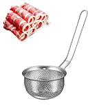 Heißtopfsiebslöffel, Edelstahls Heißtopfsiebs Scoops,Food Skimmer Löffels | Geschlitzte Schaufels, Kochutensilien, Küchengerätes für Zuhauses, Restaurant, Geschirrspüler sicher Nudeln und Fleisch, Fil