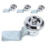 SHINEOFI 4 Stück Zinklegierung Dreiecks Cam Schloss für Schränke und Vielseitiges Möbelschloss mit Elegantem Design Zuverlässiger Schutz für Büro Haus und Gewerbe