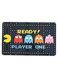 Pac-Man Brettchen - Ready! Player One Retro Frühstücksbrettchen Schneidebrettchen aus Resopal Schwarz
