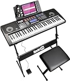 RockJam 61 Key Keyboard Piano Kit with Touch Display