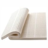 Matratze aus 100 % Naturlatex, 140 x 150 cm, kühle und stützende Doppelmatratze, verdicktes reines Gummi-Kissen für Zuhause, Schlafzimmer, Komfort