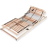 Sleepneo Lattenrost 90x200 cm elektrisch verstellbares Kopf & Fußteil fertig montiert 28 Latten 5 Zonen 150 kg Traglast Birkenschichtholz Made in Germany