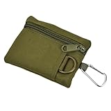 Rapidbok EDC Molle Pouch, Kompakte Geldbörse mit Karabiner, Outdoor Mini Tragbares Schlüsselkartenetui, Camping Reißverschluss Tragbare Tasche für Den Außenbereich