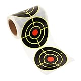 Toddmomy 1 Rolle Aufkleber mit fliegendem Spritzziel bogenschießen schießscheibe Gelbe Zielscheiben Aufkleber Schießzubehör Zielübungsaufkleber Entfernungsziele Aufkleber + Spritztinte