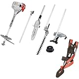 IKRA Gartenpflege Set Multitool IBKH 52-1 Benzin 4in1: Freischneider Rasentrimmer Entaster Heckenschere 51,7cm³ 1,5kW