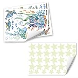 HOHOVYVY Leuchtsticker Kinderzimmer,Leuchtende Meerestier-Wandaufkleber Schlafzimmer Fluoreszierende Kreative Dekoration