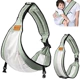 Babytragetuch,Kleinkind Trage Seitlich,Verstellbare Schulter Babytrage,Hüfttrage Kleinkind,Elastisches Baby Tragetuch,Multifunktionale Tragegurt Baby für Babys von 6 bis 36 Monaten