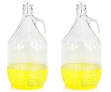 2 x 5L Weinballon Glasballon gut schließbarer Bügelverschluss Glasflasche