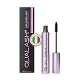 QUALASH - Wimperntusche – Volumen Mascara & Wimpernserum, Extra Lang & Dicht, Ohne Klumpen, Vegan, Hypnose Look, 10 ml