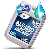 PoolLöwe® Algizid für Pool mit Klareffekt 2.0 und [360° Algenschutz] | Algenvernichter Pool flüssig 10L | Maximaler Algenschutz für Schwimmbad & Whirlpool | Algenfrei Algenmittel Algezid Poolklar