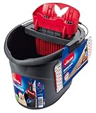 Vileda Supermocio Revolution 133493 System to The System aus Bodenplatte Eimer und Auswringer mit Microfaser-Reinigung