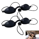2 Artikel Solarium Brille Schutzbrille Rotlichtlampe Uv Schutzbrille Einstellbar Passt Bequem auf Das Gesicht Geeignet Zum Sonnenbaden, für Die Rotlichttherapie und Als Schönheitsgerät(Schwarz)