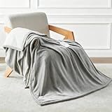 CELESTA Wärmedecke Heizdecke mit Abschaltautomatik, Heizdecke 160x120, 9 Heizstufen 1-9H Timer Auto-Aus, Wärme Decke Flanell-Sherpa, Maschinenwaschbar - für Sofa, Bett und Büro, Hellgrau